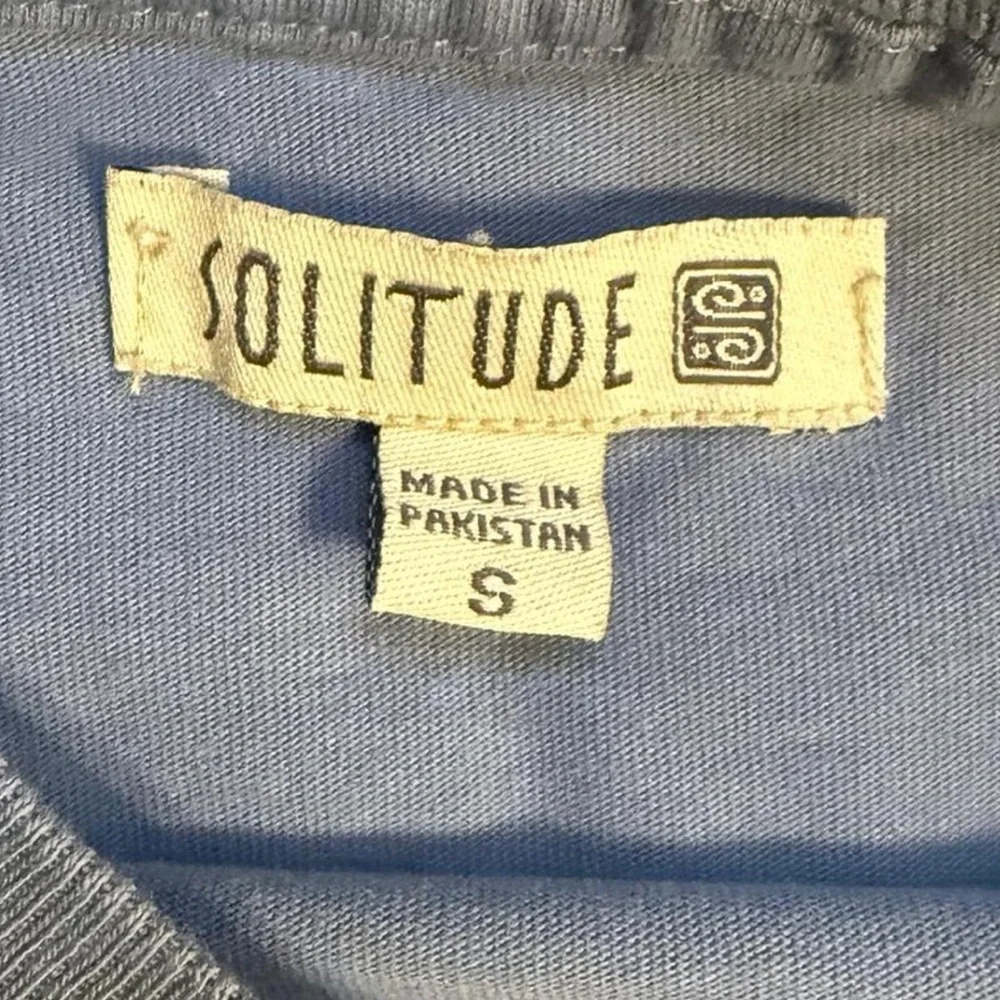 Men’s Solitude Front Pocket Blue T-Shirt Small - Picture 2 of 6